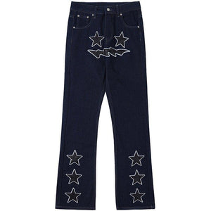 1984 Chic Jeans Embroidery Devil’s Star - tntwear1