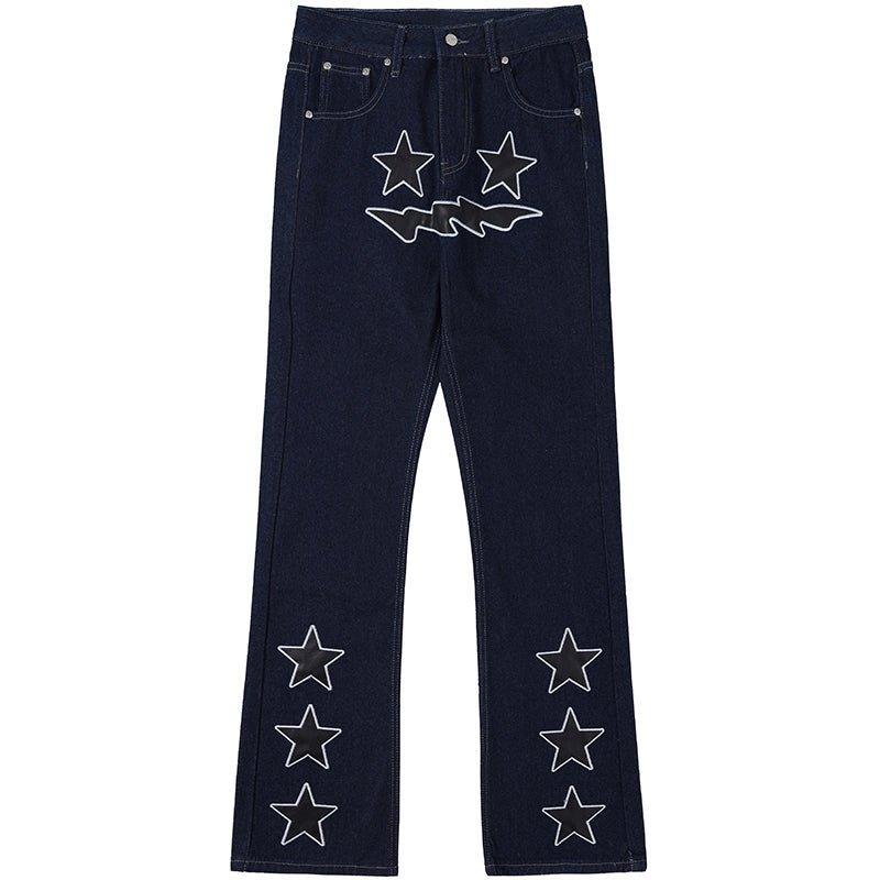 1984 Chic Jeans Embroidery Devil’s Star - tntwear1