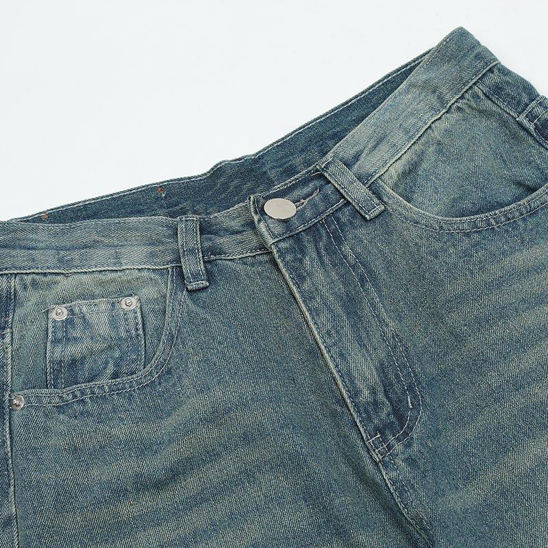 1984 Distressed Jeans Contrast Patches - tntwear1