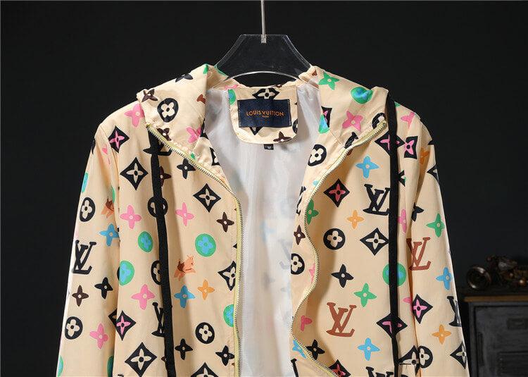 Louis Vuitton Printed Monogram Hoodie Jacket - tntwear1