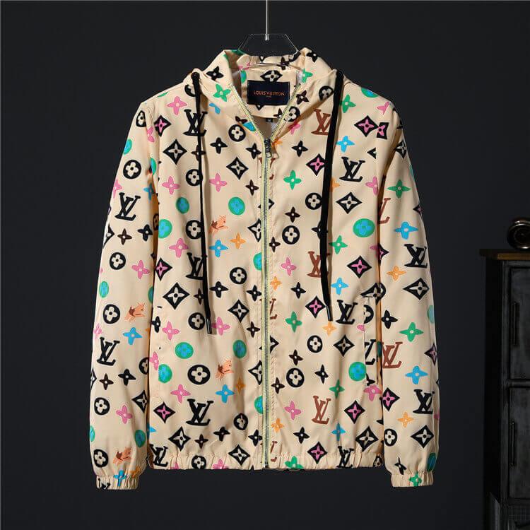 Louis Vuitton Printed Monogram Hoodie Jacket - tntwear1