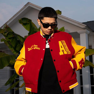 Tntwear® - AFGK Red Varsity Jacket - tntwear1