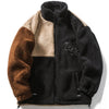 Tntwear® - Color Block Patchwork Sherpa Coat - tntwear1