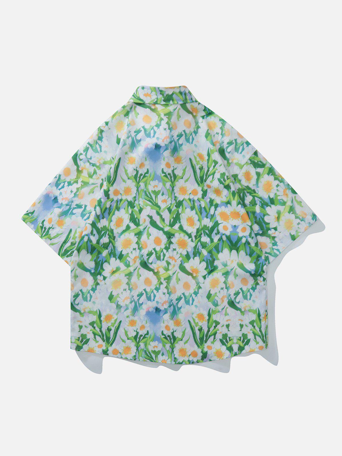 Tntwear® - Daisy Element Short Sleeve Shirts - tntwear1