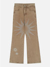 Tntwear® - Embroidery Washed Design Jeans - tntwear1