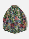 Tntwear® - Floral Embroidered Long-Sleeved Shirt - tntwear1