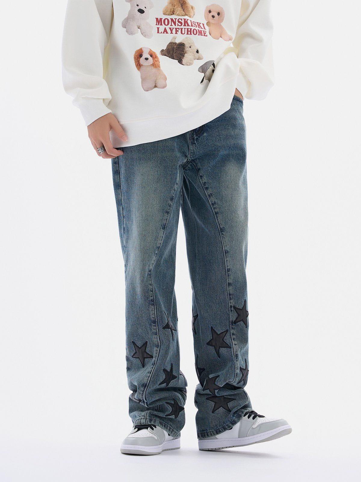 Tntwear® - Foot Mouth Star Jeans [⭐] - tntwear1