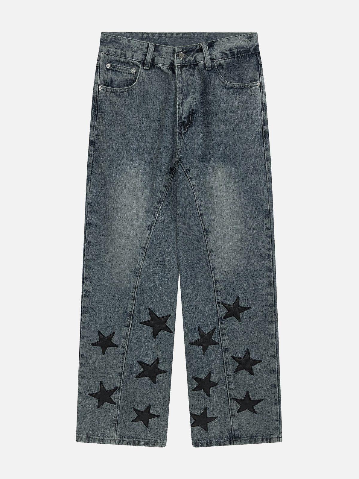 Tntwear® - Foot Mouth Star Jeans [⭐] - tntwear1