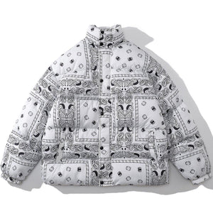 Tntwear® - Full Bandana Print Winter Coat - tntwear1