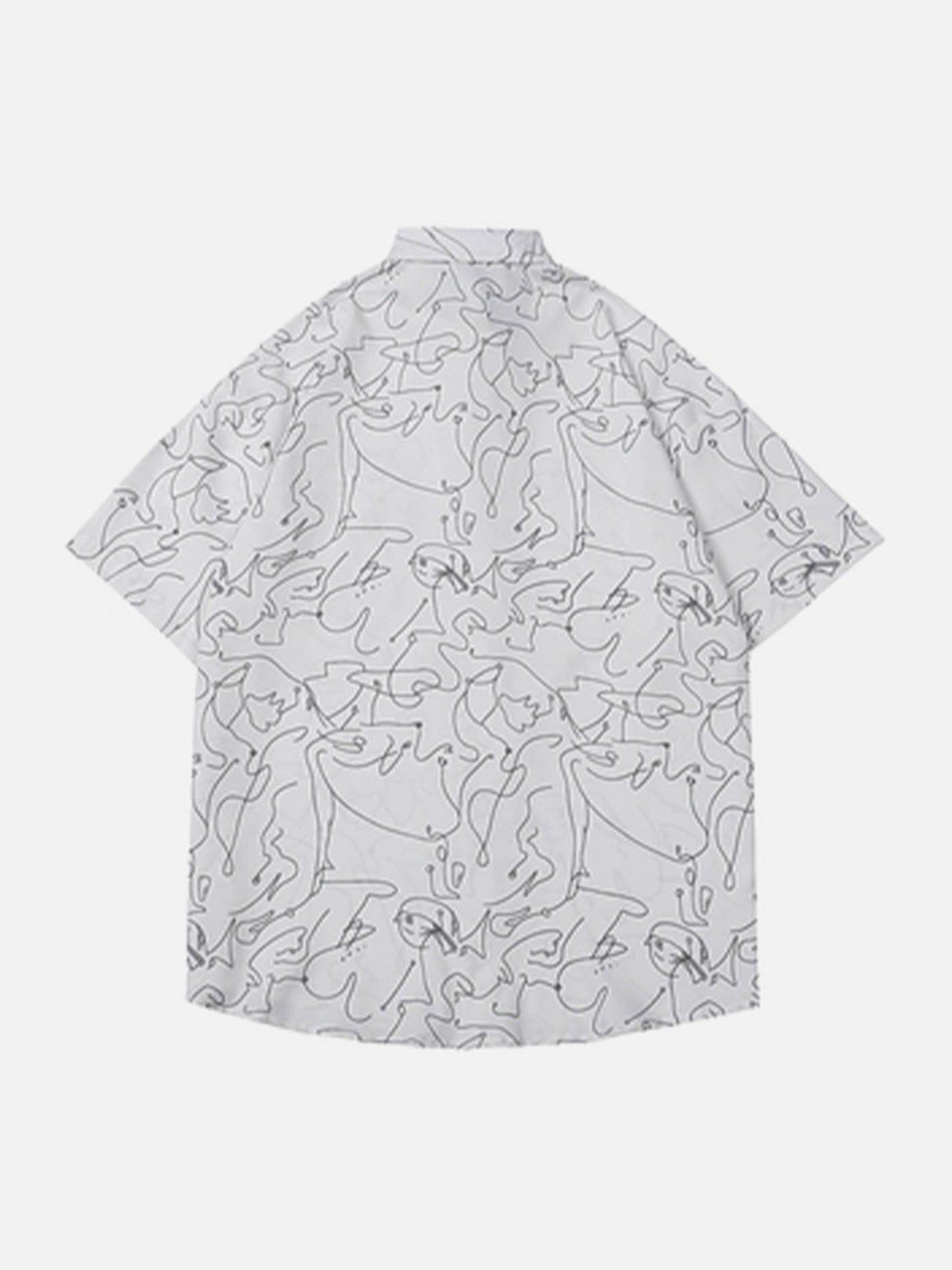 Tntwear® - Full Graffiti Short Sleeve Shirt - tntwear1