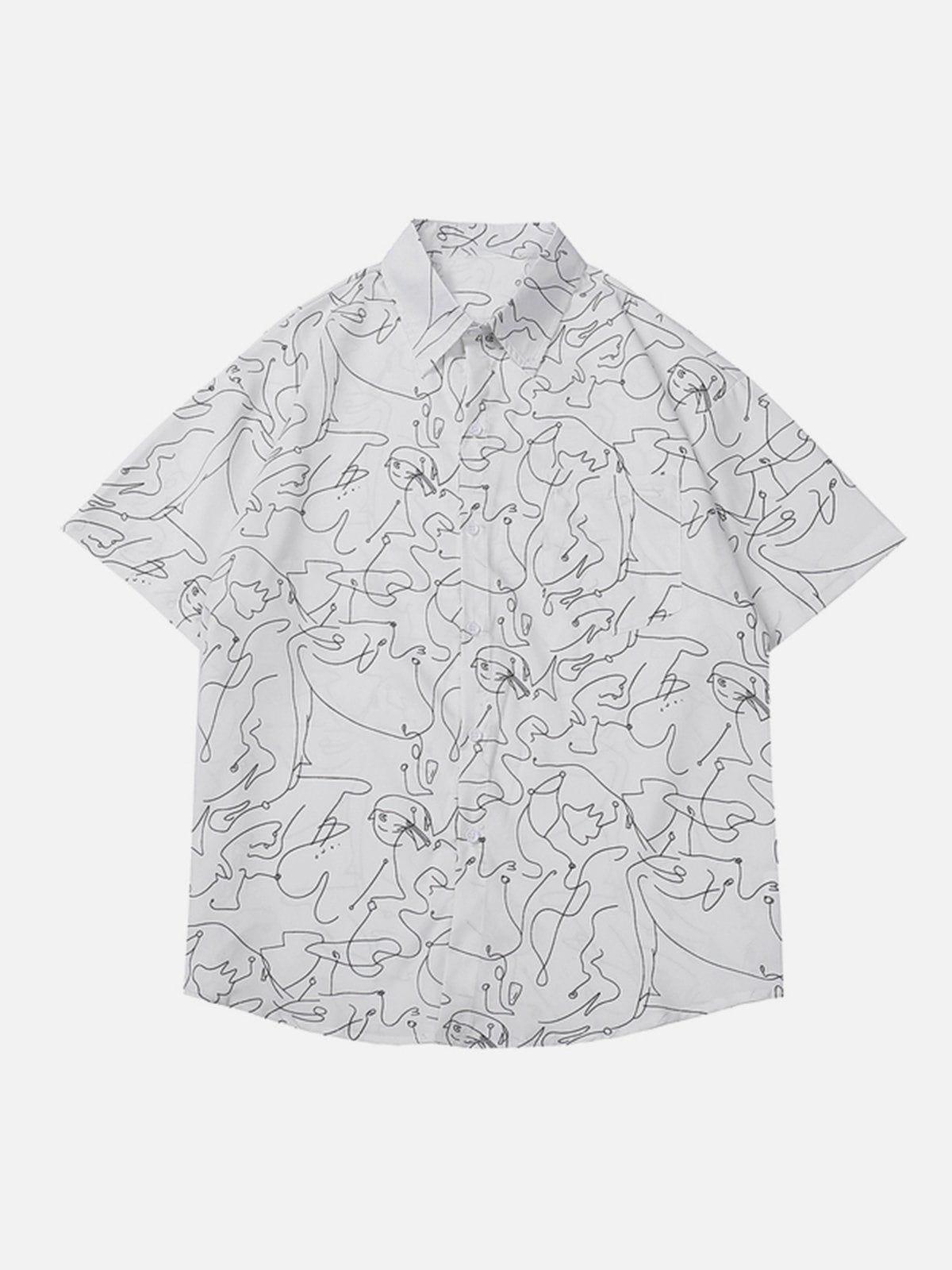 Tntwear® - Full Graffiti Short Sleeve Shirt - tntwear1