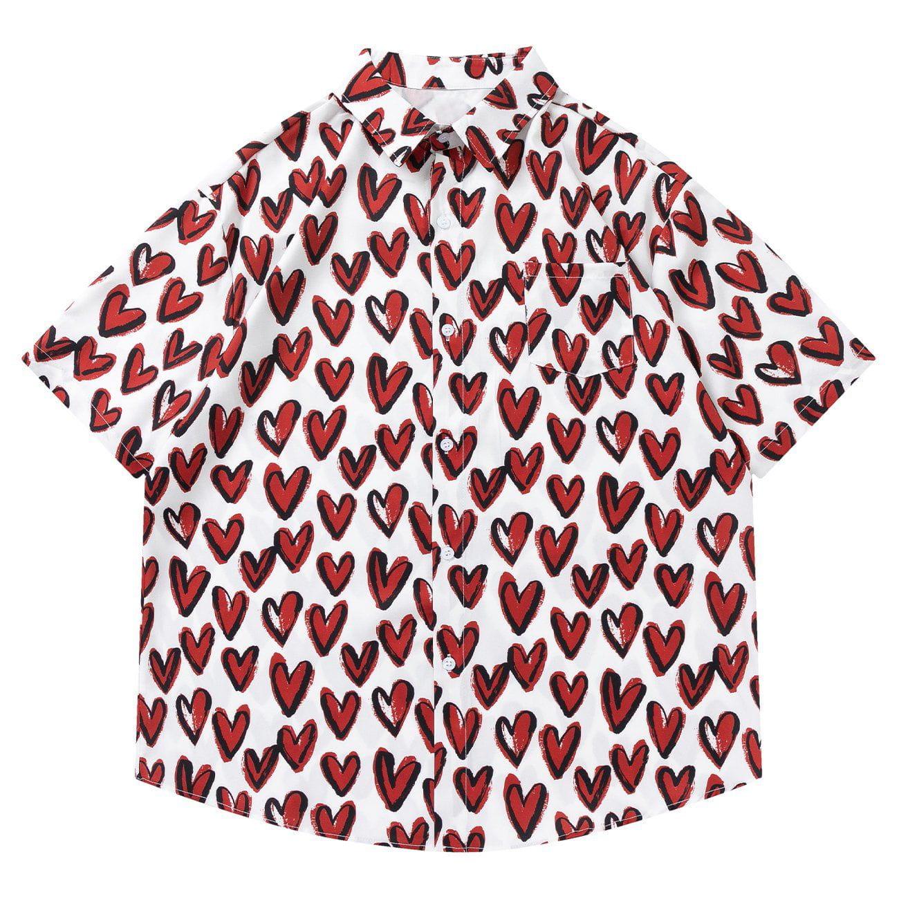 Tntwear® - Full Of Love Graphic Short Sleeve Shirt - tntwear1