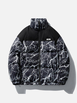 Tntwear® - Full Print Branch Winter Coat - tntwear1