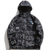 Tntwear® - Graffiti Letters Hooded Winter Coat - tntwear1