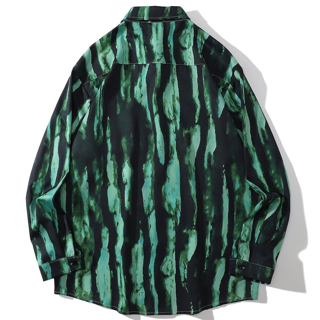 Tntwear® - Graffiti Rendering Long Sleeve Shirt - tntwear1