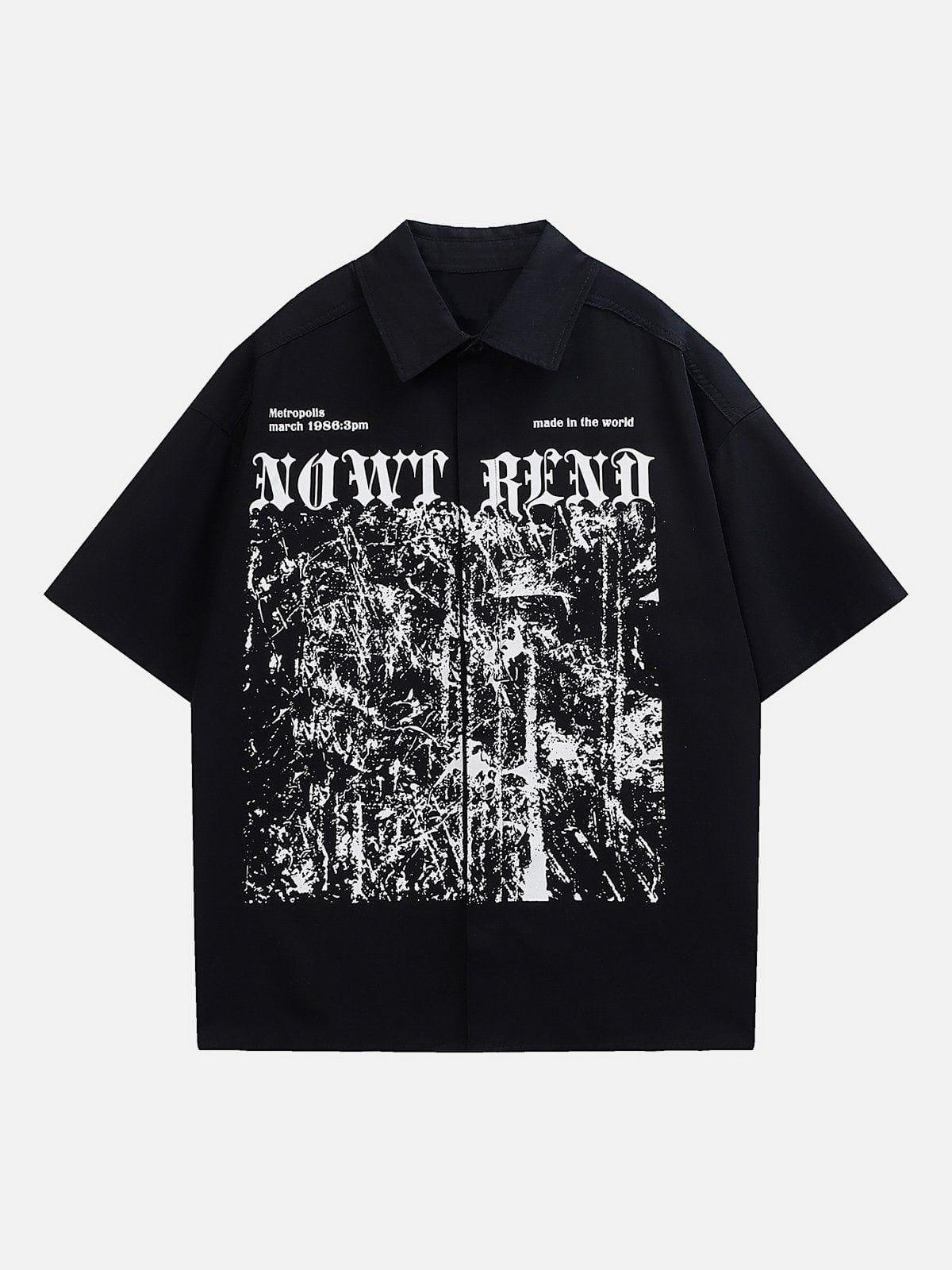 Tntwear® - Irregular Print Short Sleeve Shirts - tntwear1