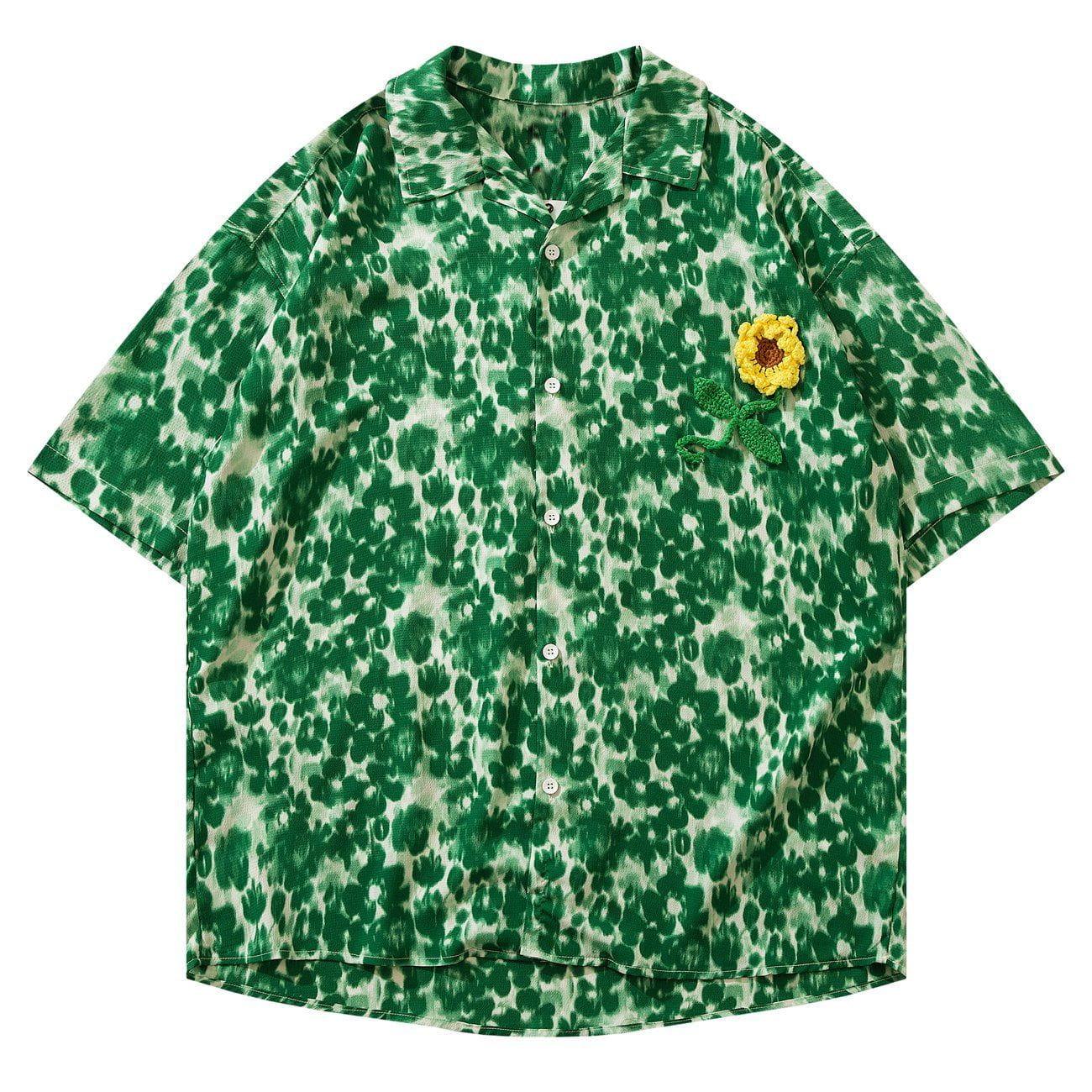 Tntwear® - Leopard Print Short Sleeve Shirt - tntwear1