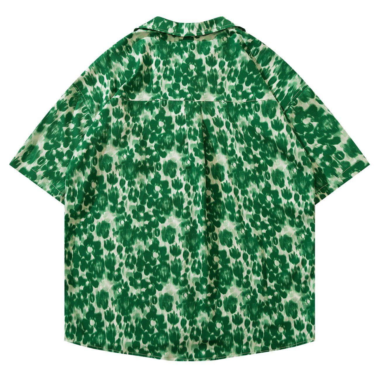 Tntwear® - Leopard Print Short Sleeve Shirt - tntwear1