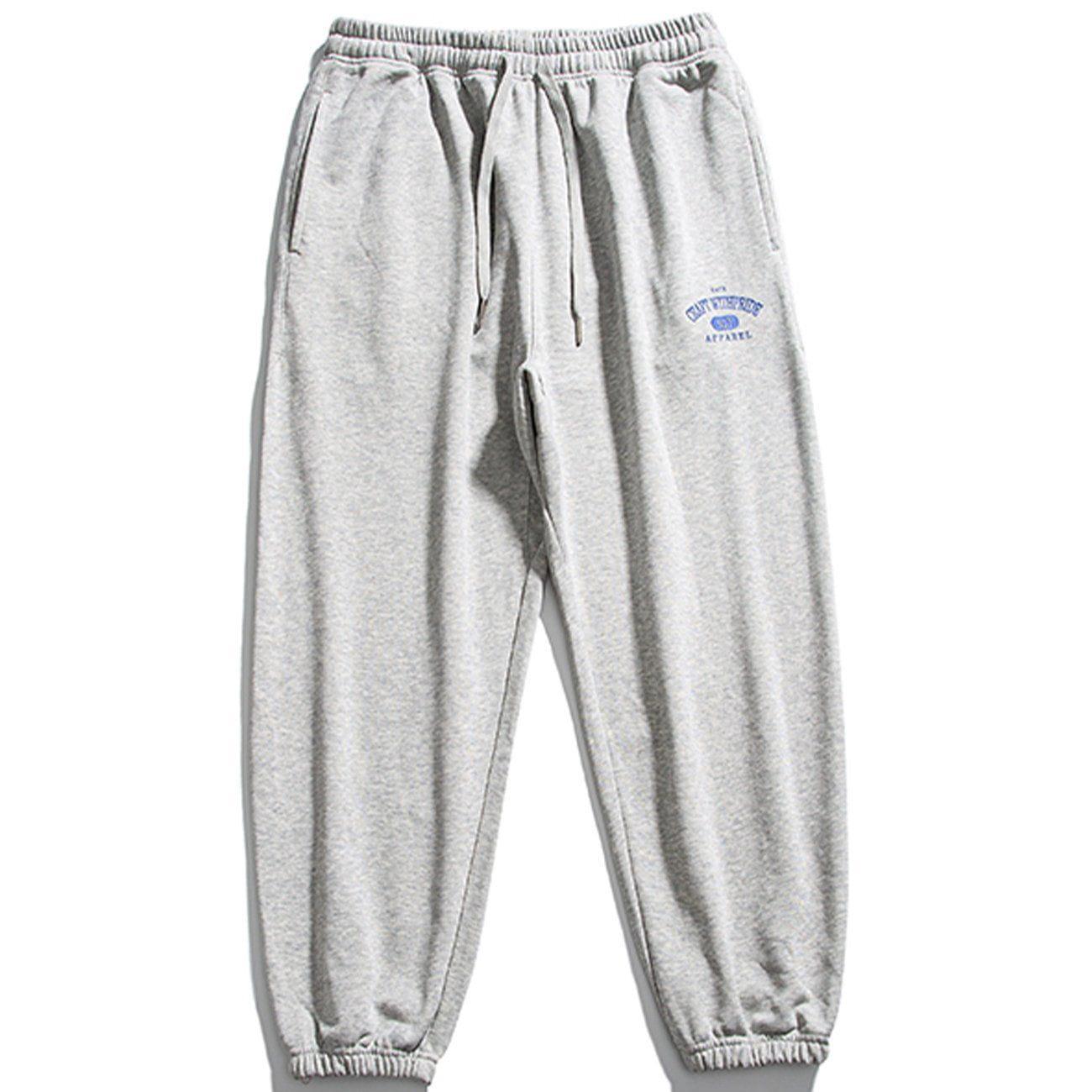 Tntwear® - Letter Print Sweatpants - tntwear1