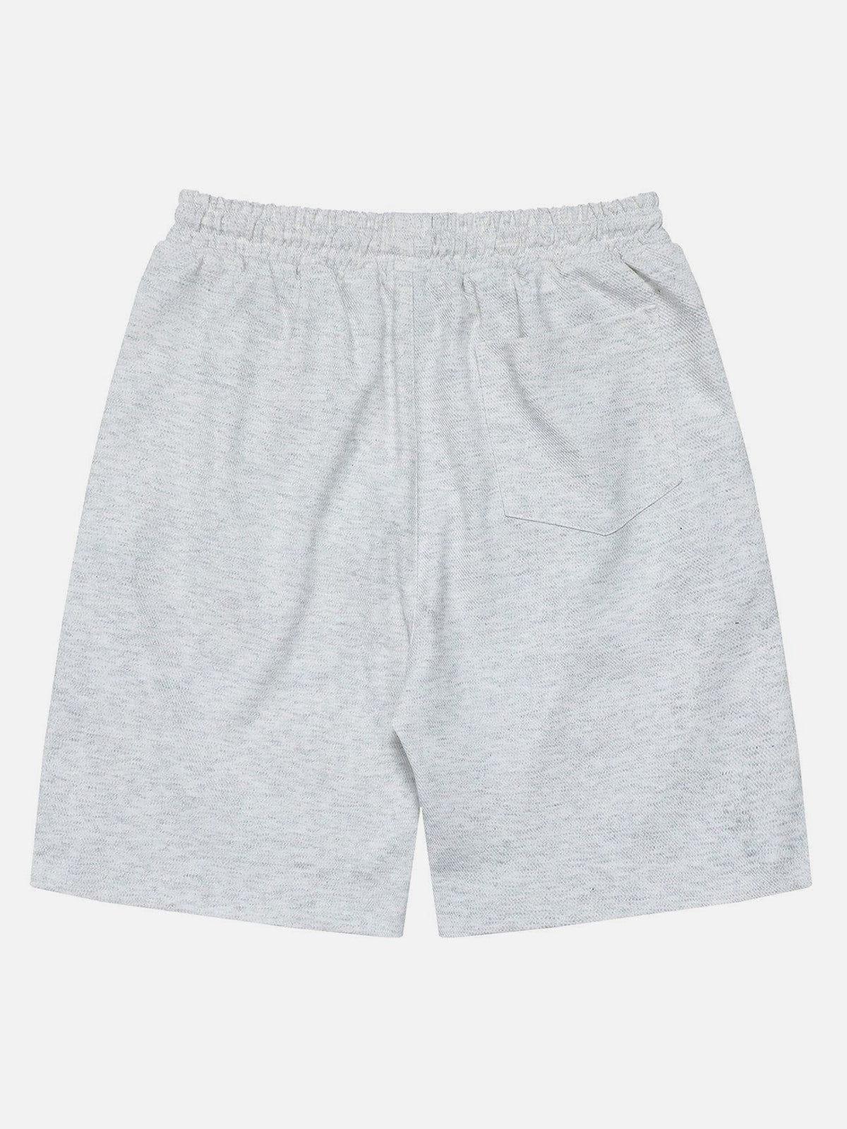 Tntwear® - Line Letters Drawstring Shorts - tntwear1