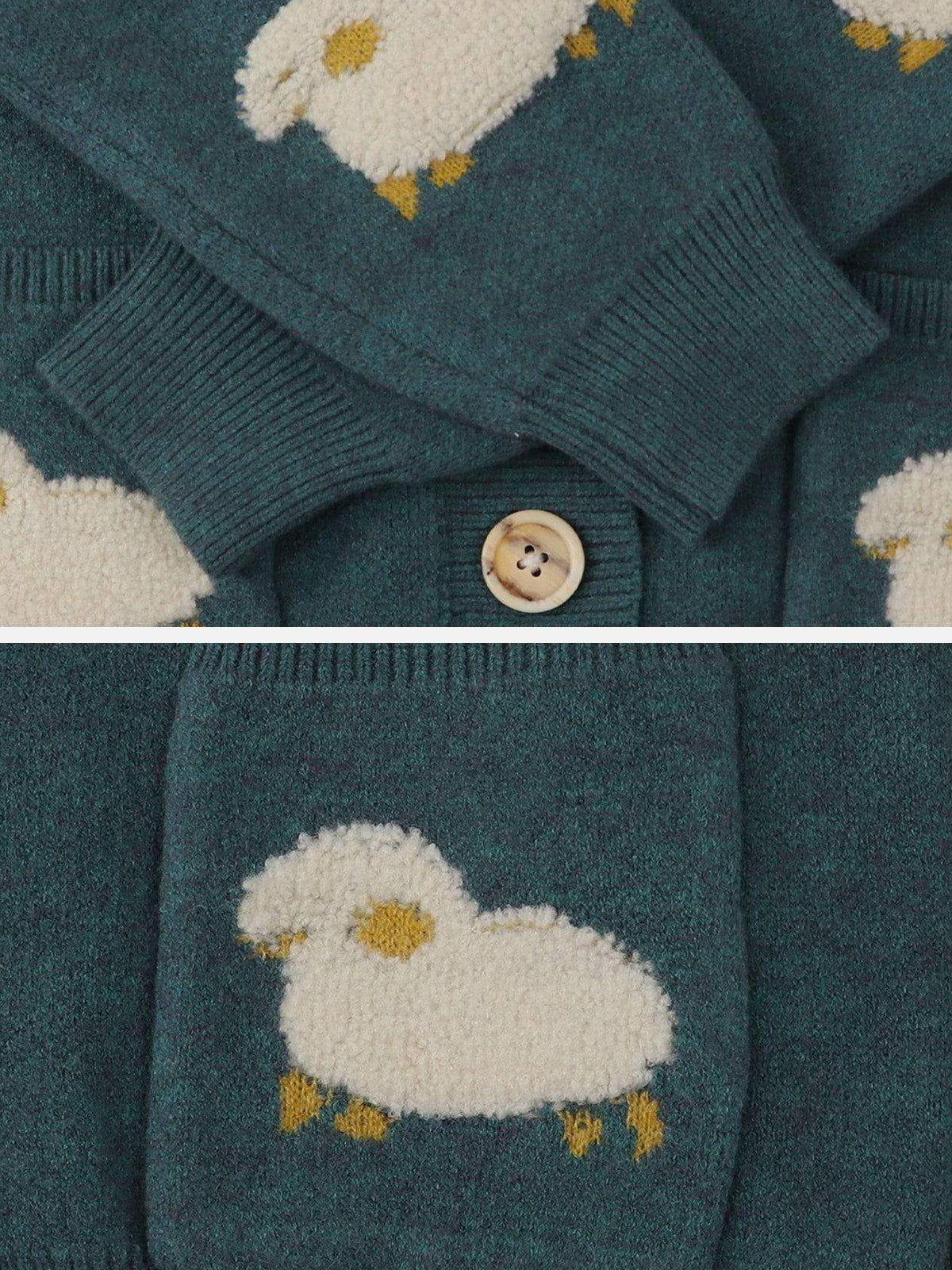 Tntwear® - Little Lamb Knit Cardigan - tntwear1