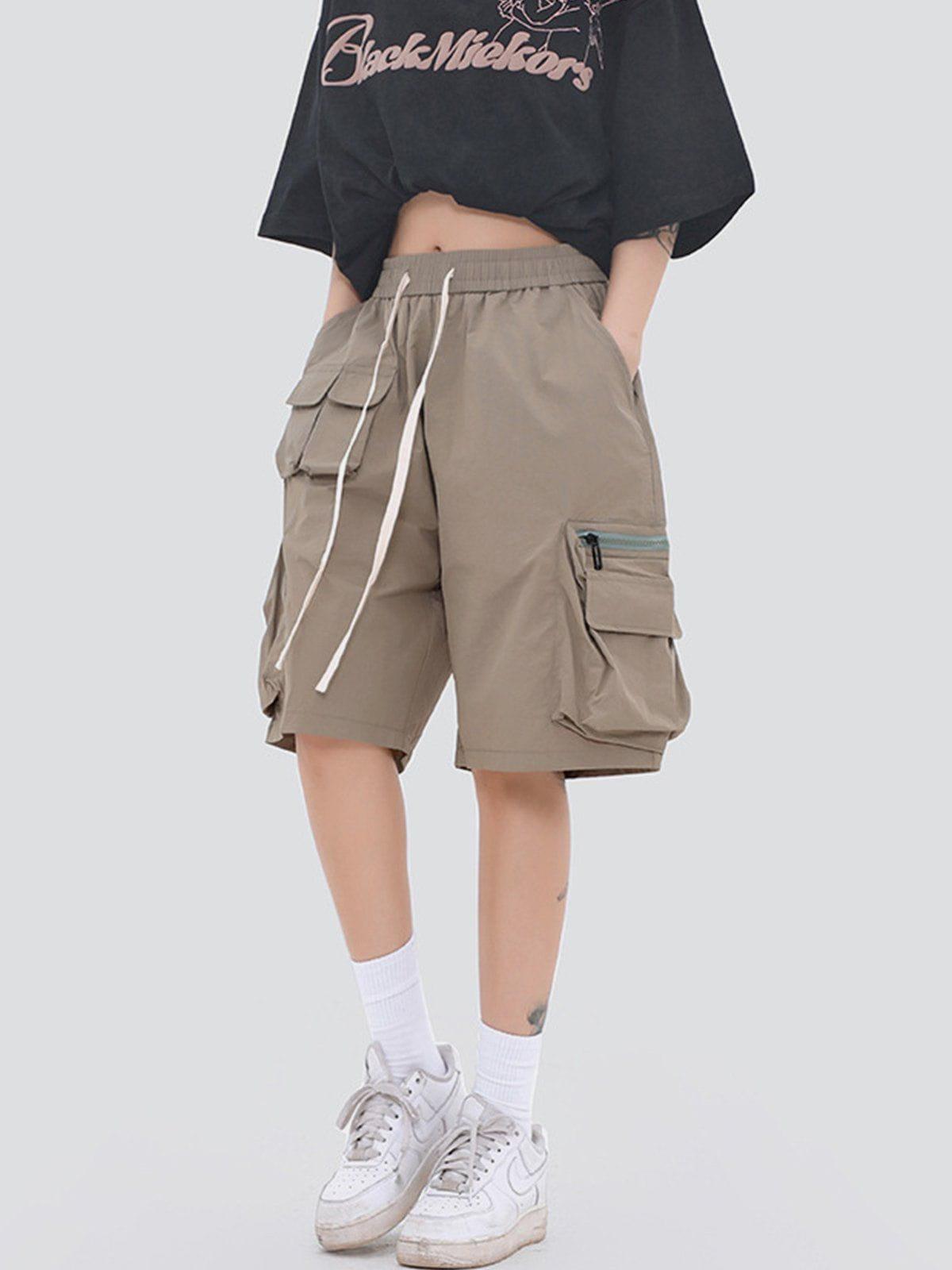 Tntwear® - Multi-Pocket Drawstring Shorts - tntwear1