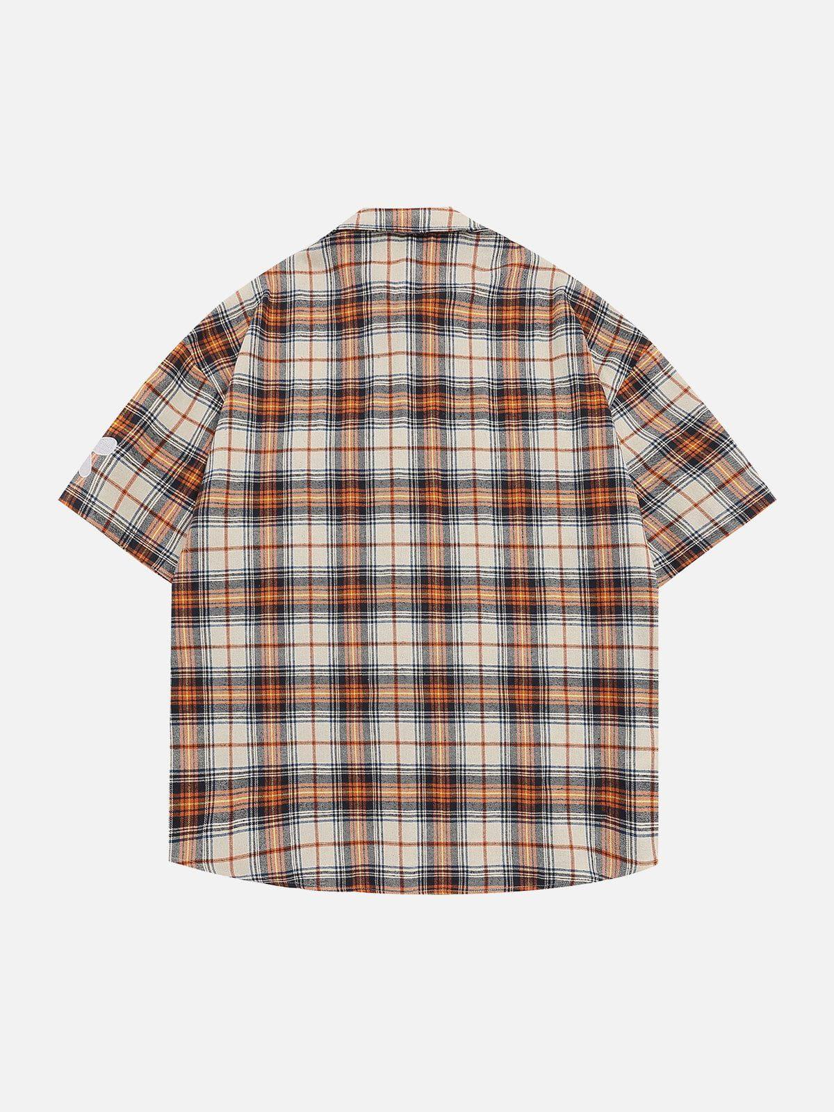 Tntwear® - Plaid Short Sleeve Shirts - tntwear1