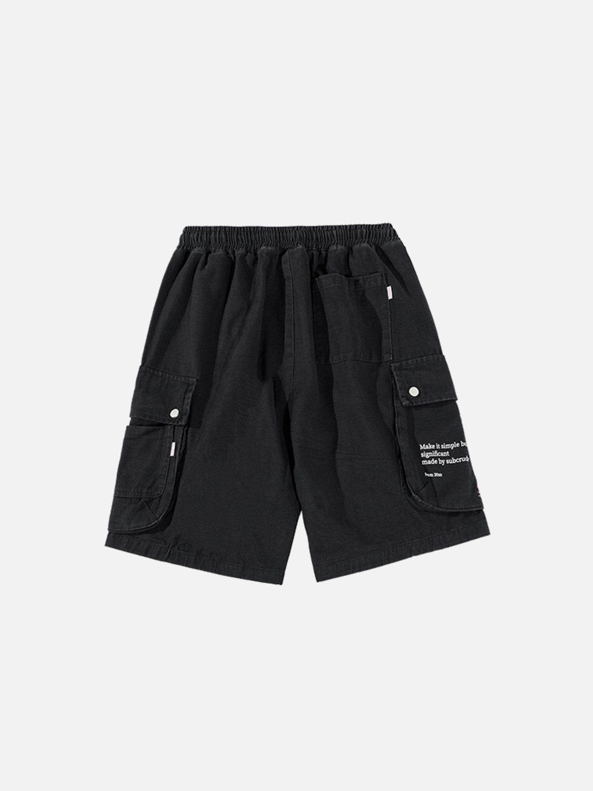 Tntwear® - Pocket Patchwork Shorts - tntwear1