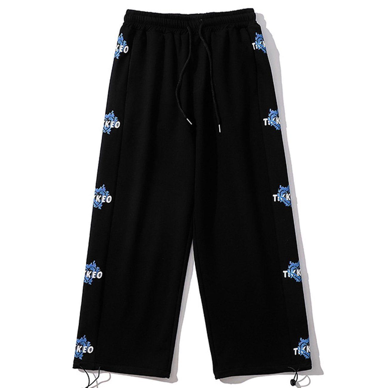 Tntwear® - Side Letter Print Sweatpants - tntwear1