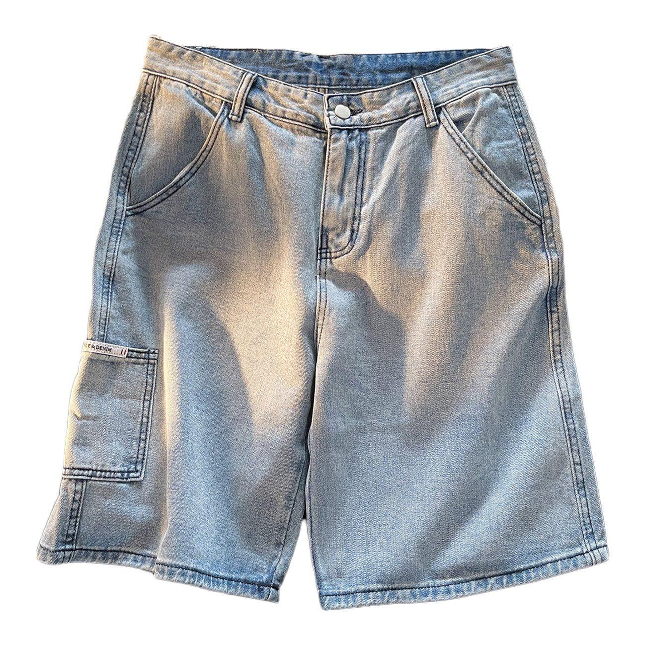 Tntwear® - Side Pocket Cargo denim Shorts - tntwear1