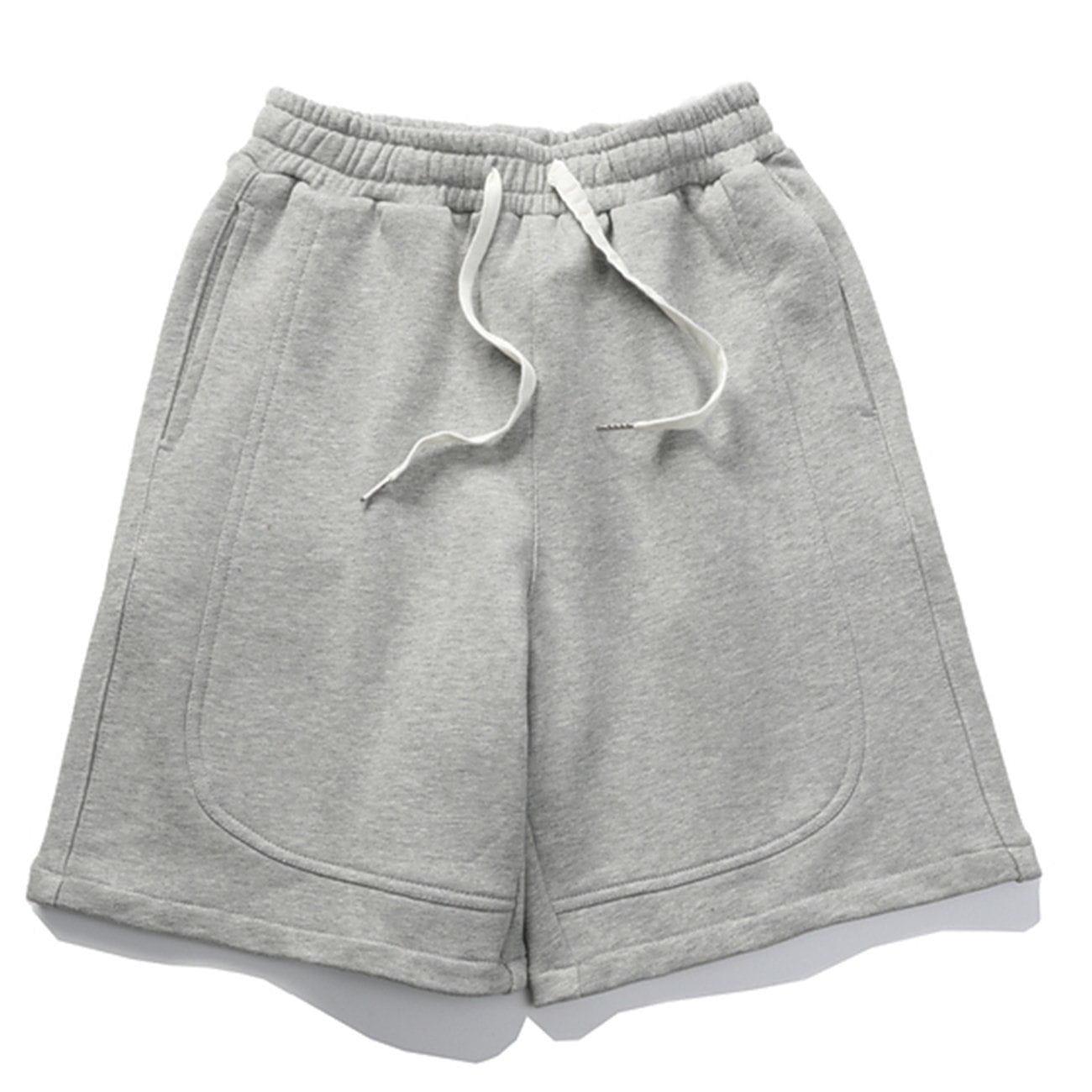 Tntwear® - Solid Color Drawstring Shorts - tntwear1