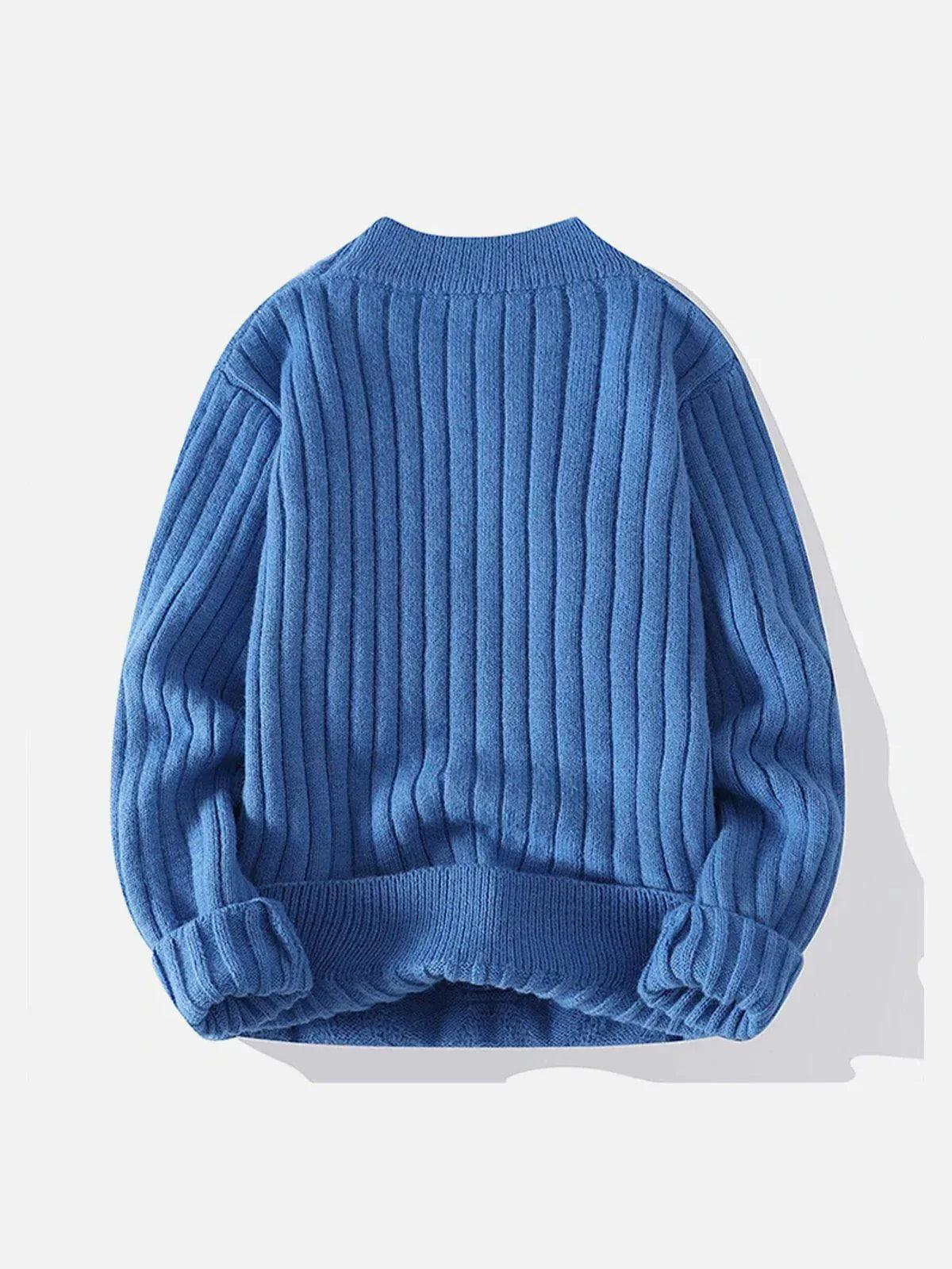 Tntwear® - Solid Color Twist Knit Sweater - tntwear1