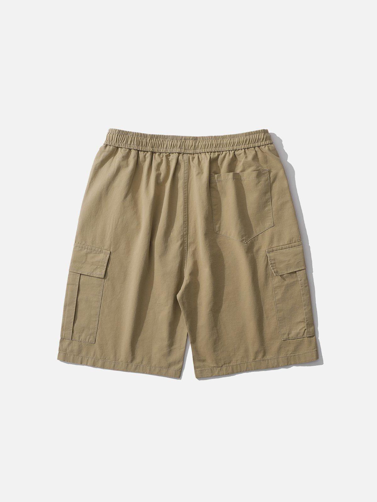 Tntwear® - Solid Discreet Side Pockets Shorts - tntwear1