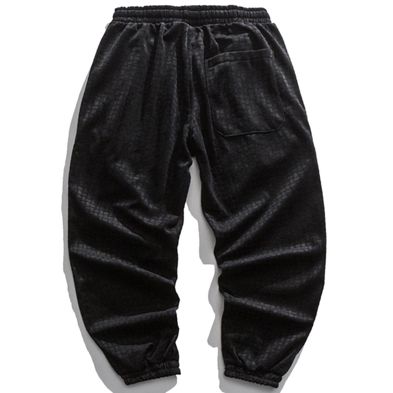 Tntwear® - Solid Velvet Sweatpants - tntwear1