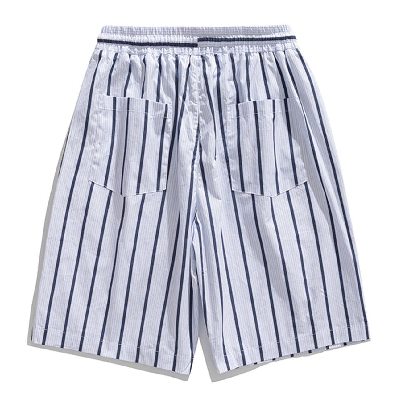 Tntwear® - Stripe Drawstring Shorts - tntwear1