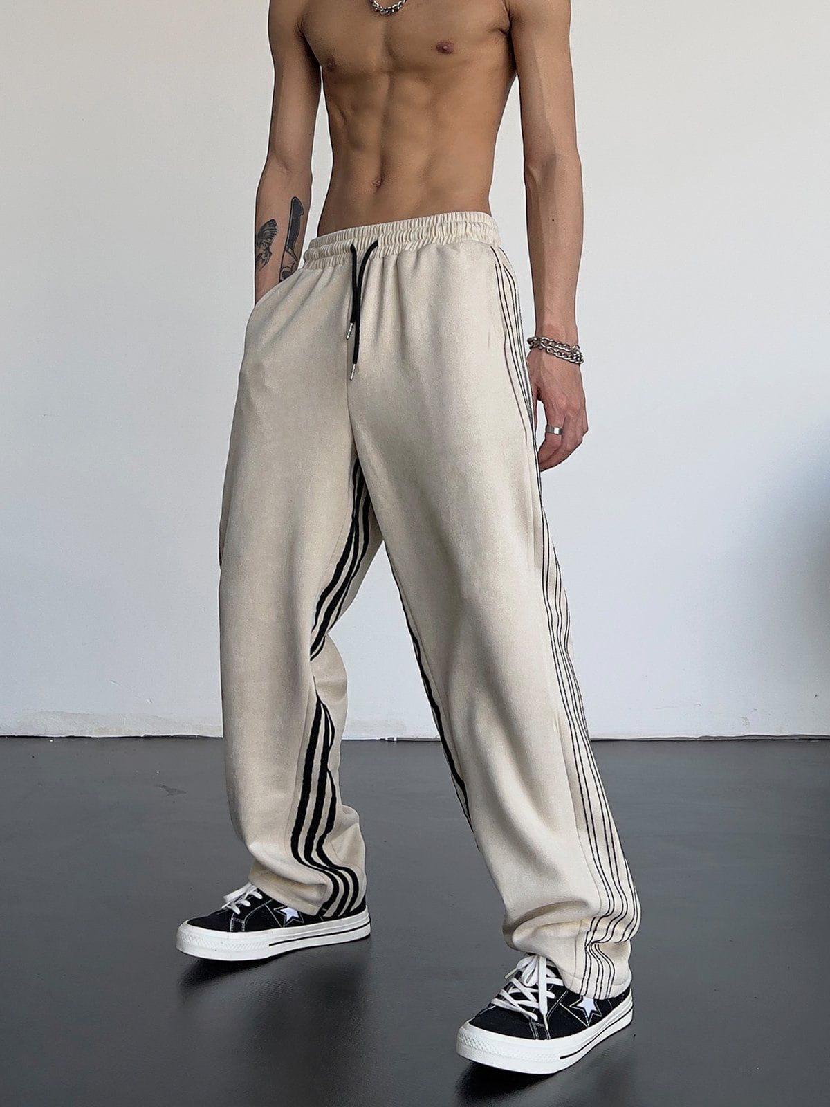 Tntwear® - Striped High Waist Sweatpants - tntwear1