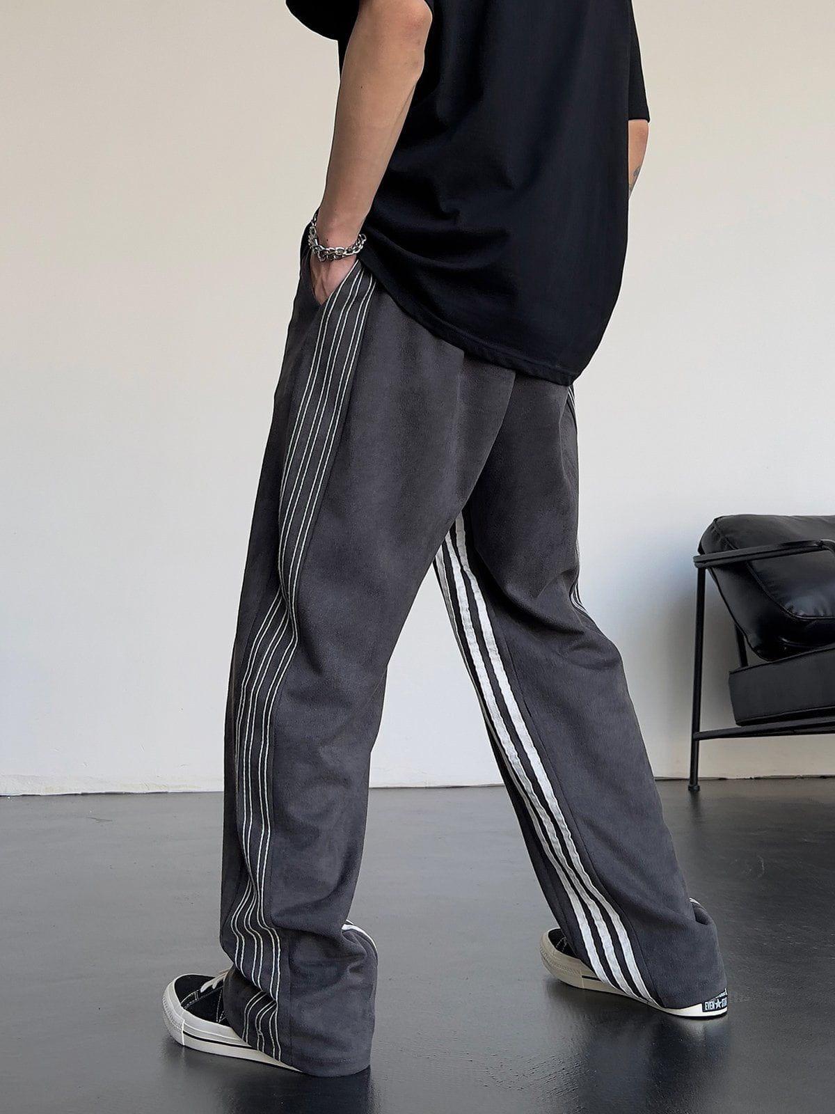 Tntwear® - Striped High Waist Sweatpants - tntwear1