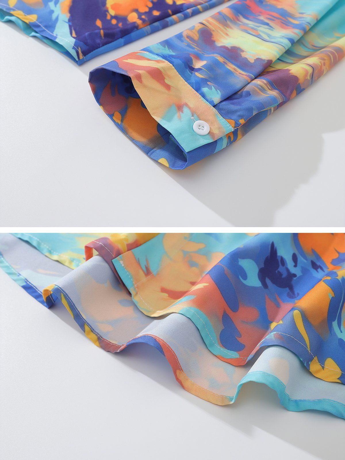 Tntwear® - Sunset Print Long Sleeve Shirts - tntwear1