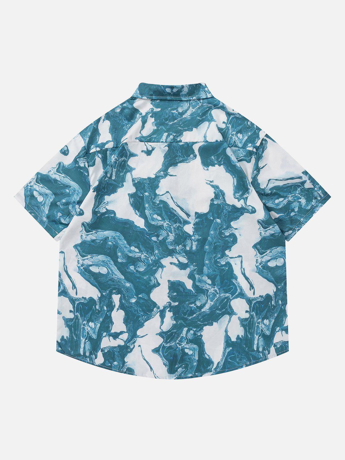 Tntwear® - Tie Dye Marbling Short Sleeve Shirts - tntwear1