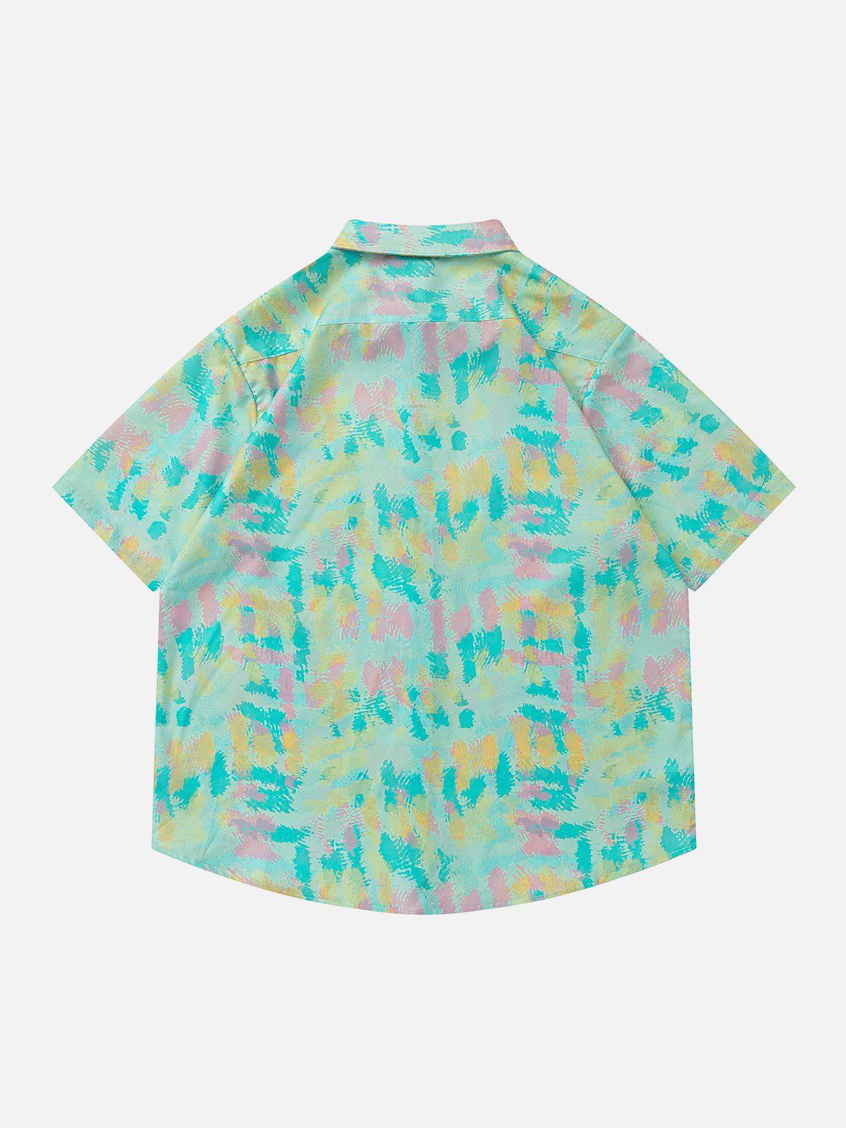 Tntwear® - Tie-Dye Print Short Sleeve Shirts - tntwear1