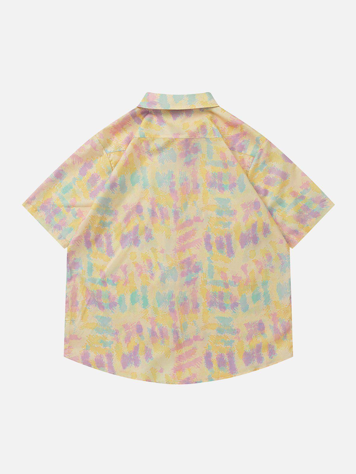 Tntwear® - Tie-Dye Print Short Sleeve Shirts - tntwear1