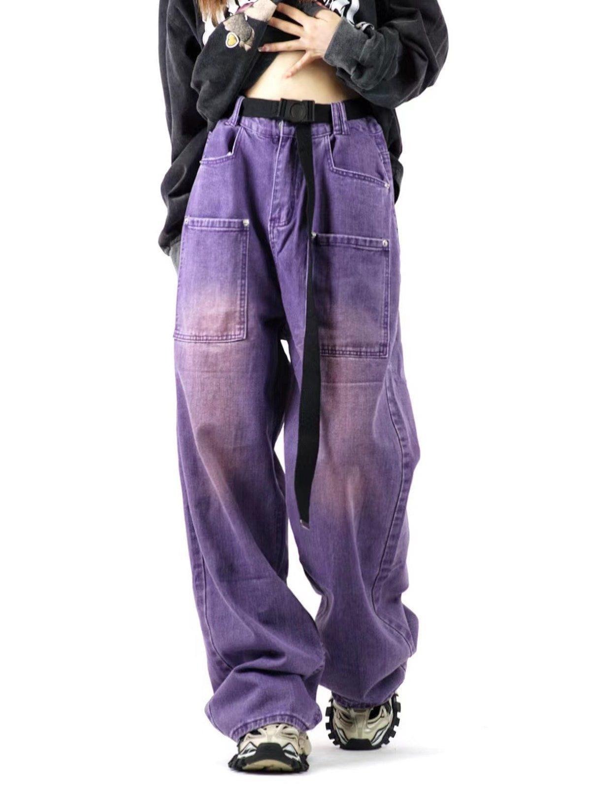 Tntwear® - Vintage Distressed Large Pocket Jeans - tntwear1