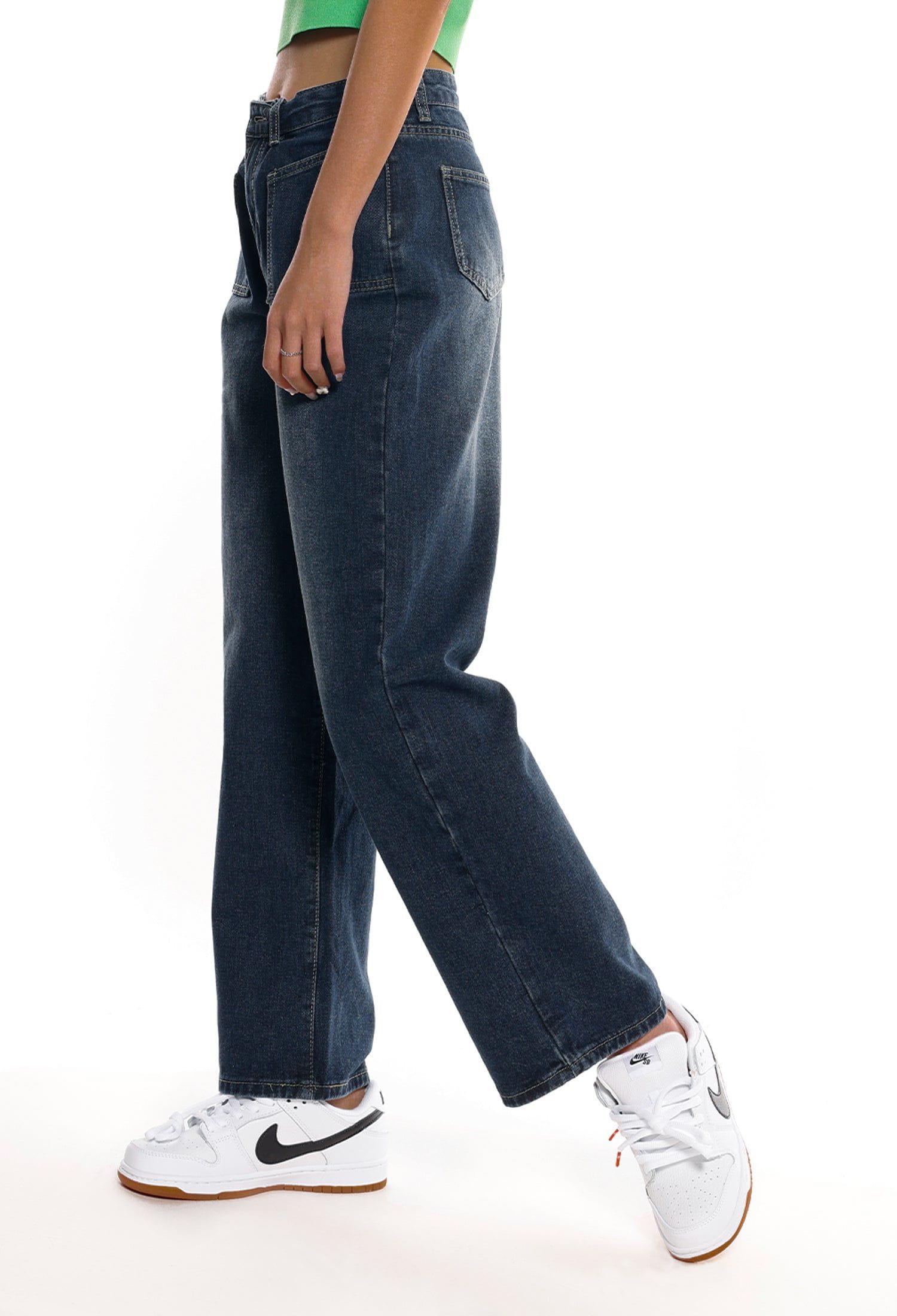 Tntwear® - Wide Leg Straight Jeans - tntwear1