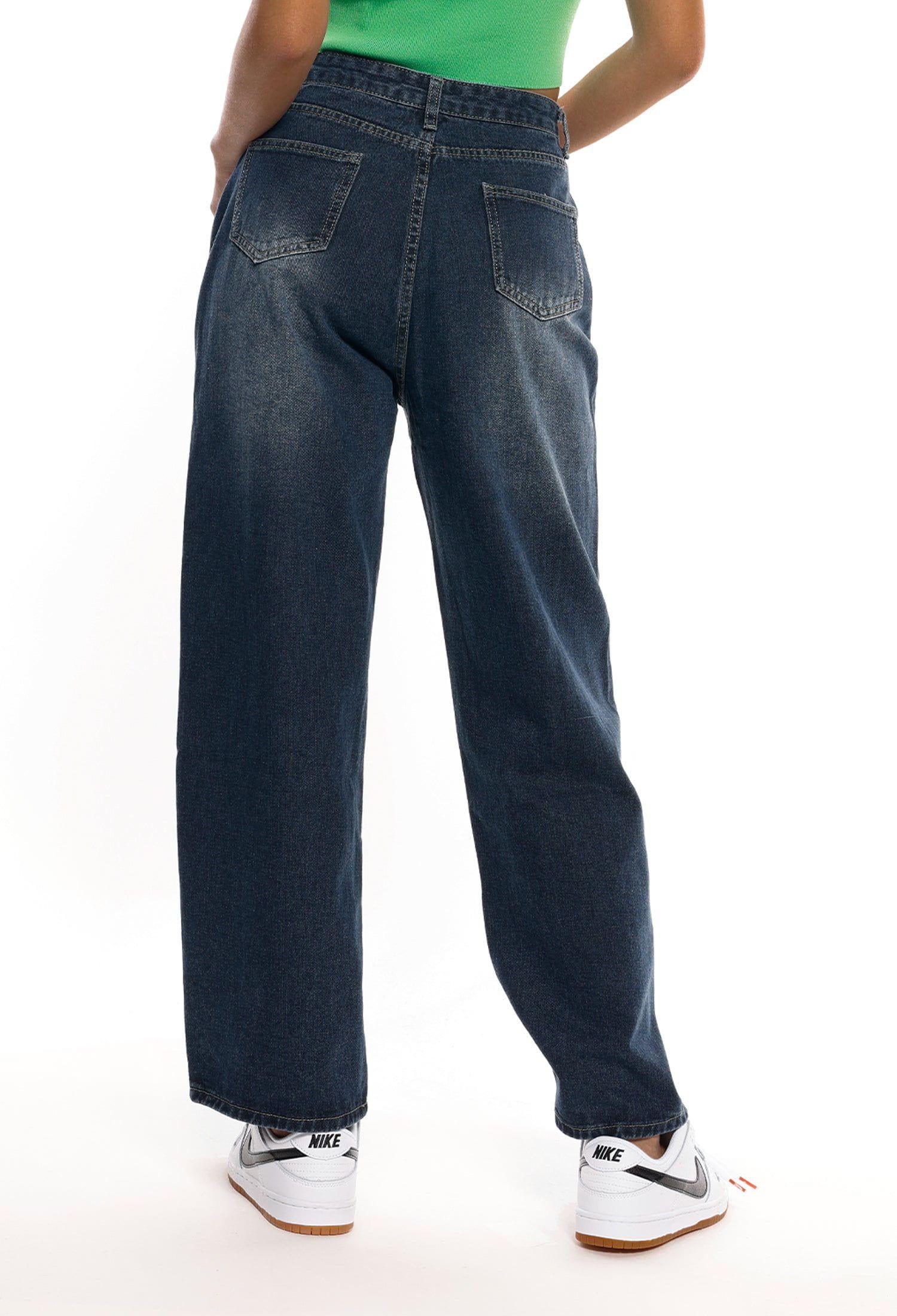 Tntwear® - Wide Leg Straight Jeans - tntwear1