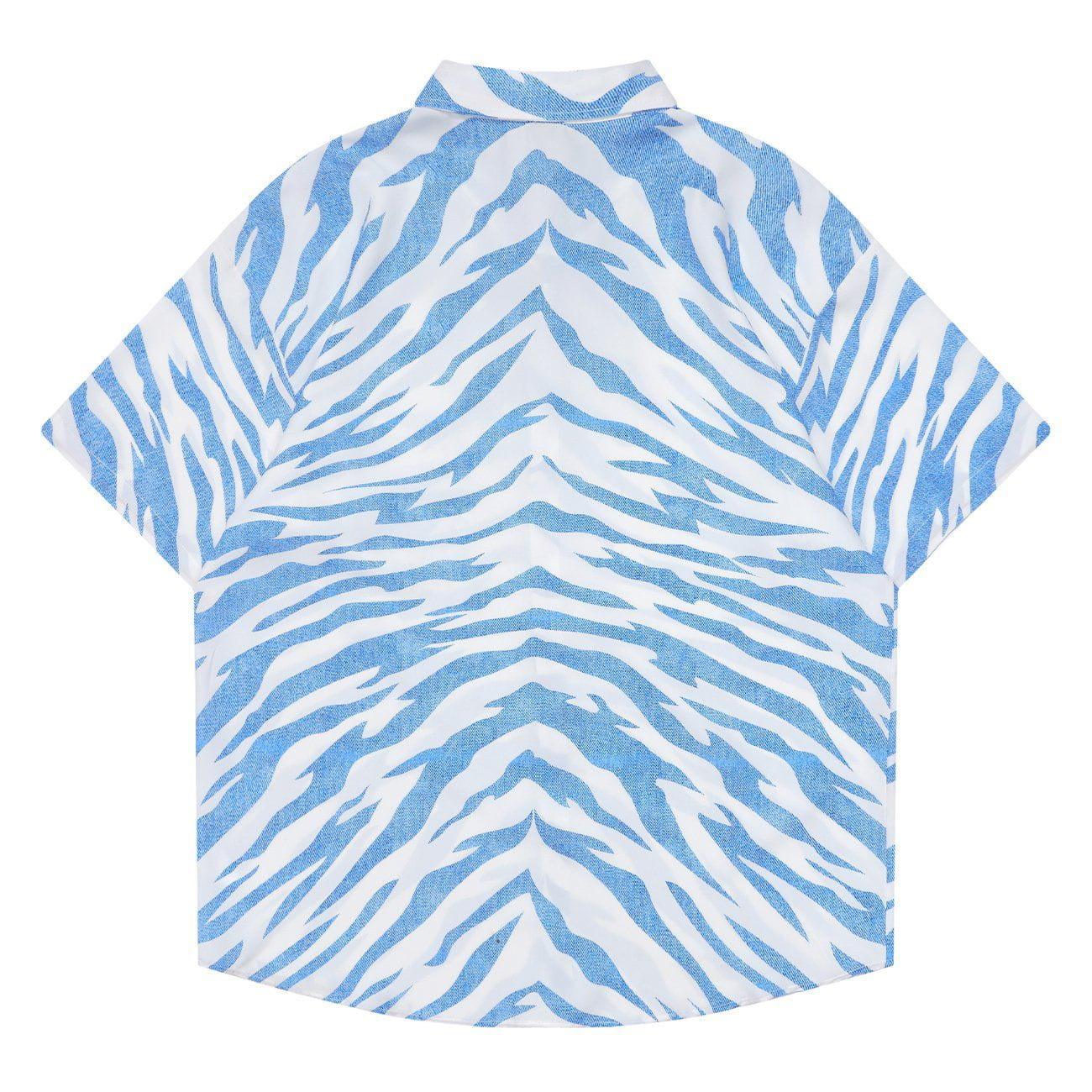 Tntwear® - Zebra Graphic Sleeve Shirt - tntwear1