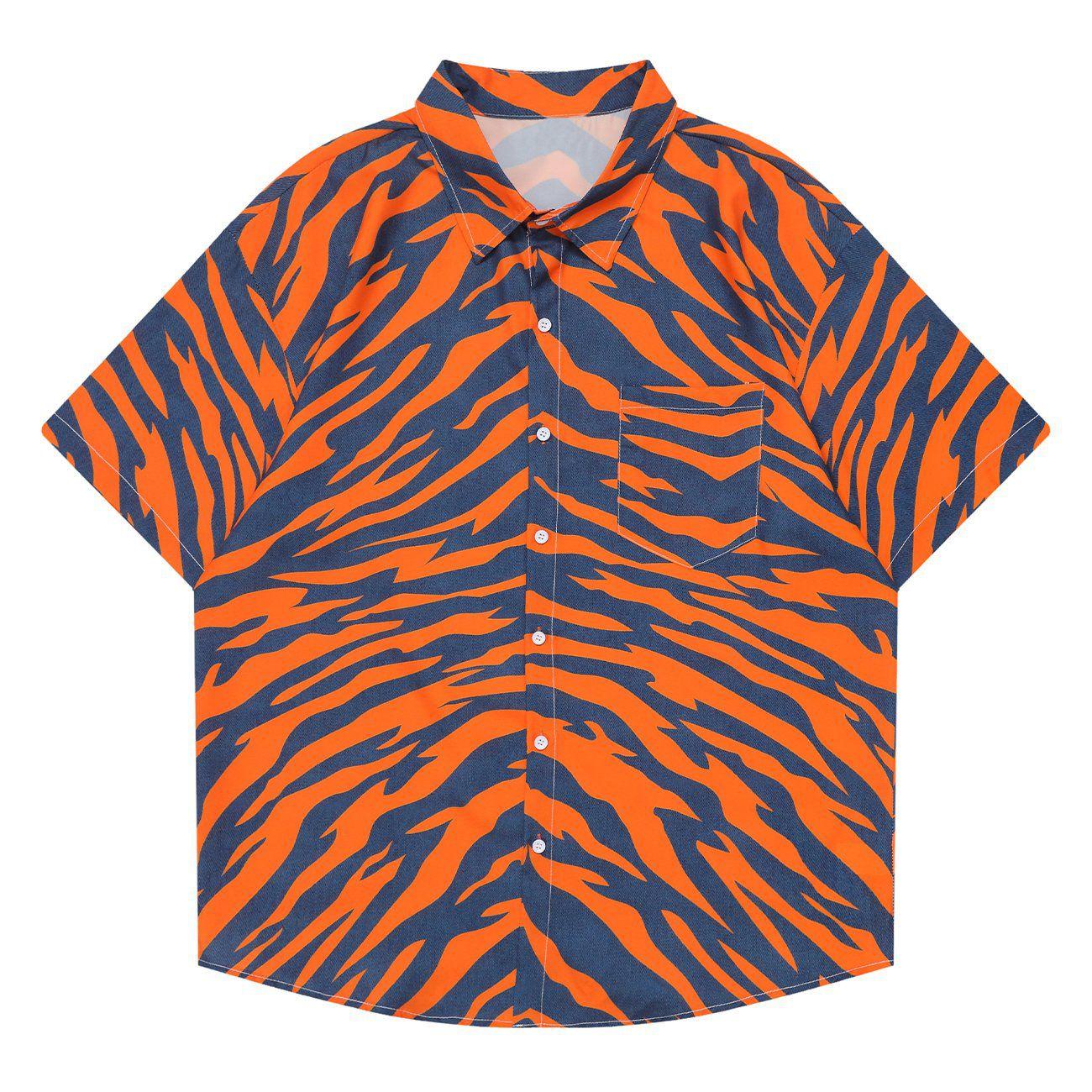 Tntwear® - Zebra Graphic Sleeve Shirt - tntwear1