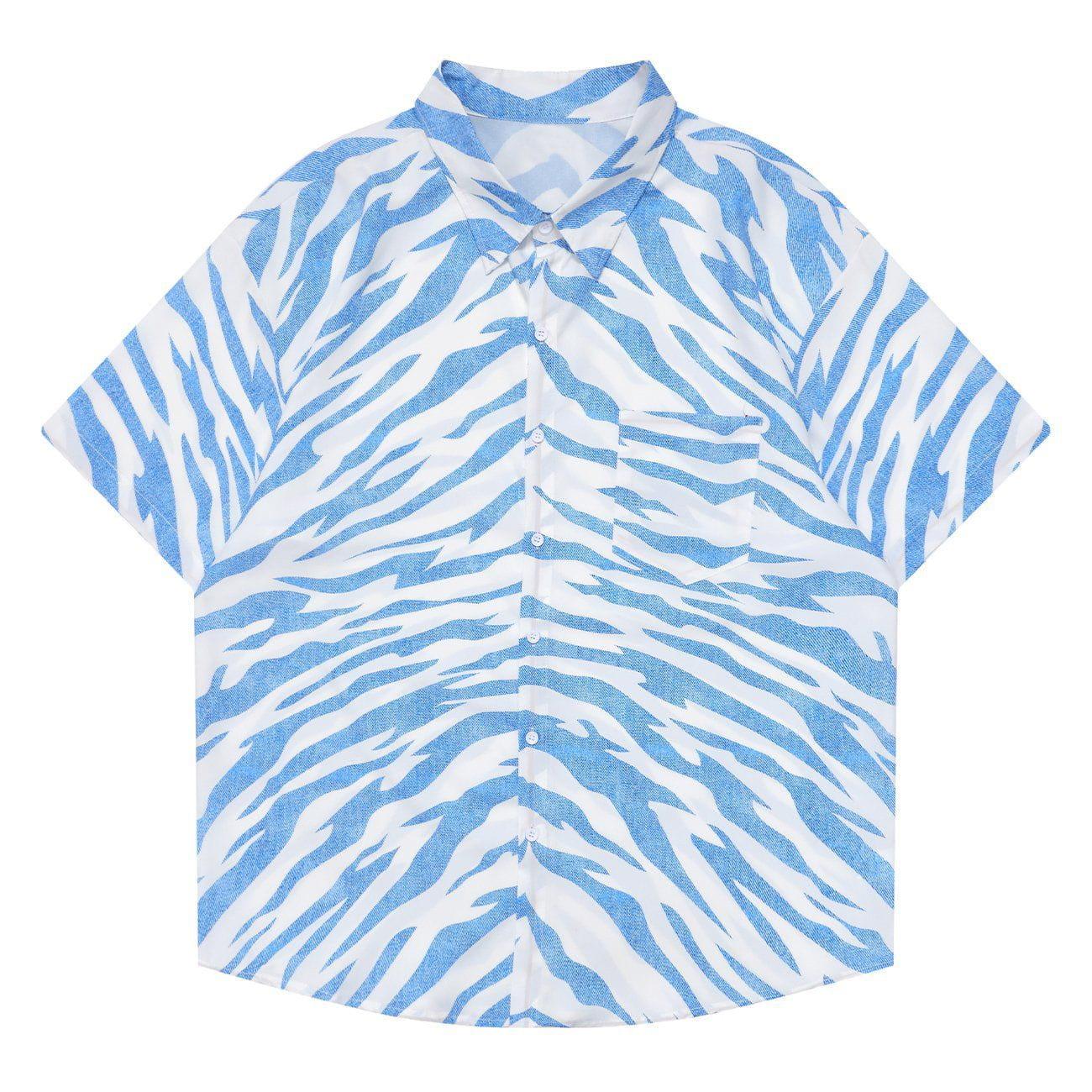 Tntwear® - Zebra Graphic Sleeve Shirt - tntwear1