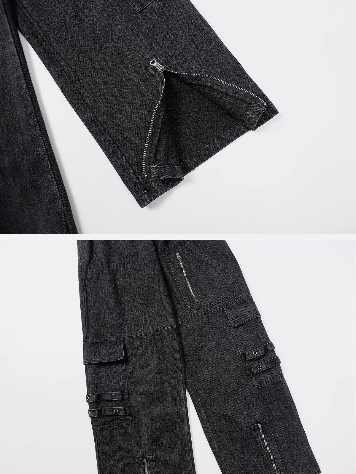 Tntwear® - Zip Patchwork Jeans - tntwear1