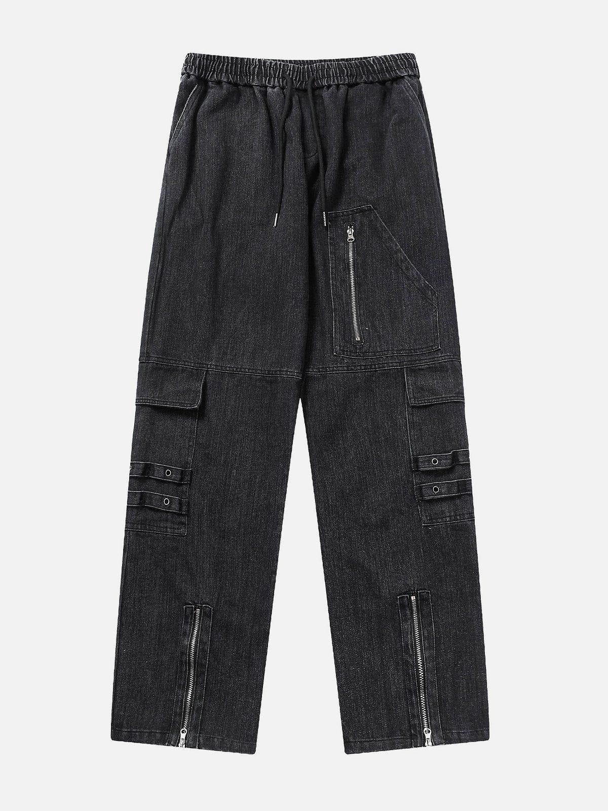 Tntwear® - Zip Patchwork Jeans - tntwear1