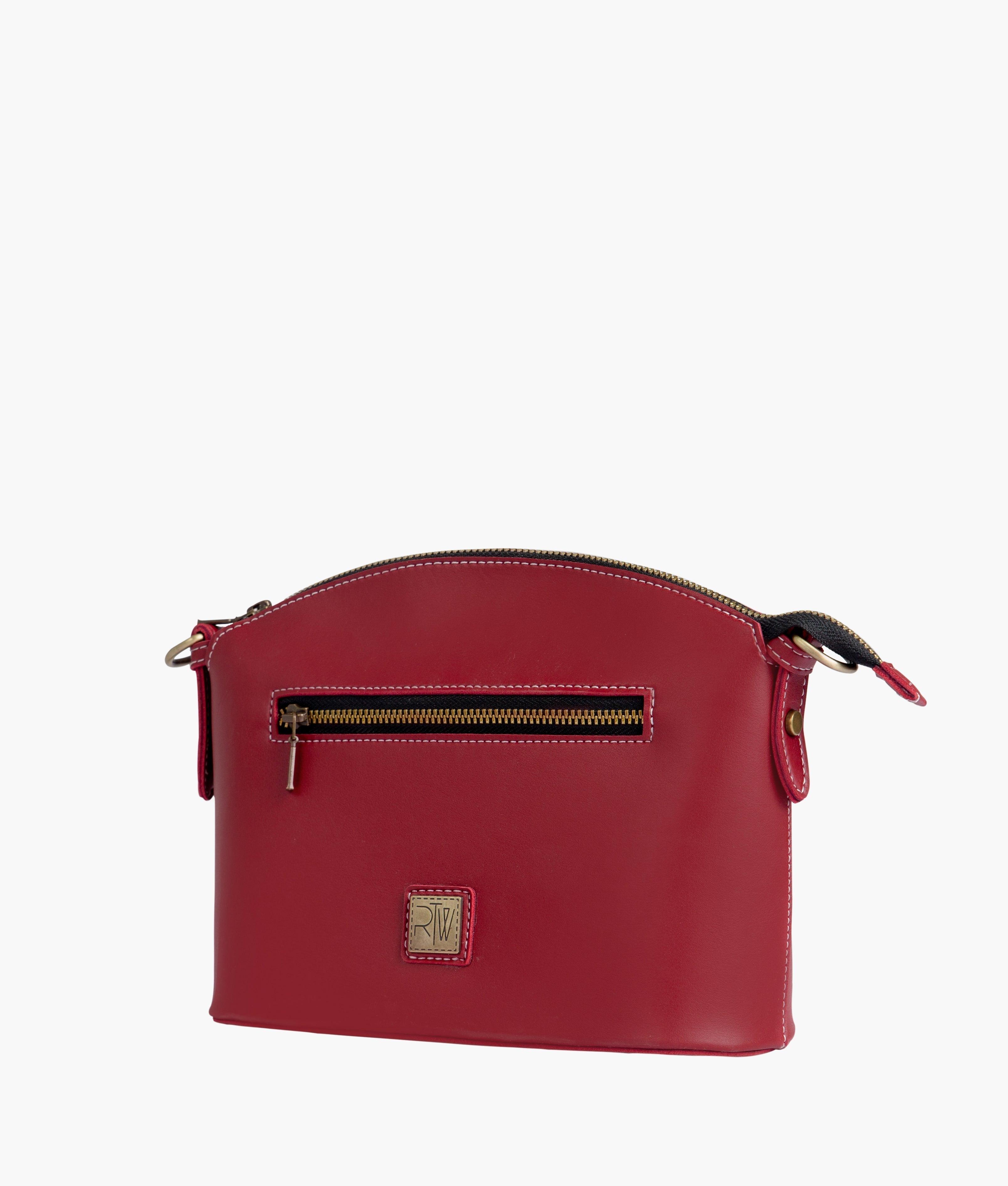 Maroon dome cross-body bag - tntwear1